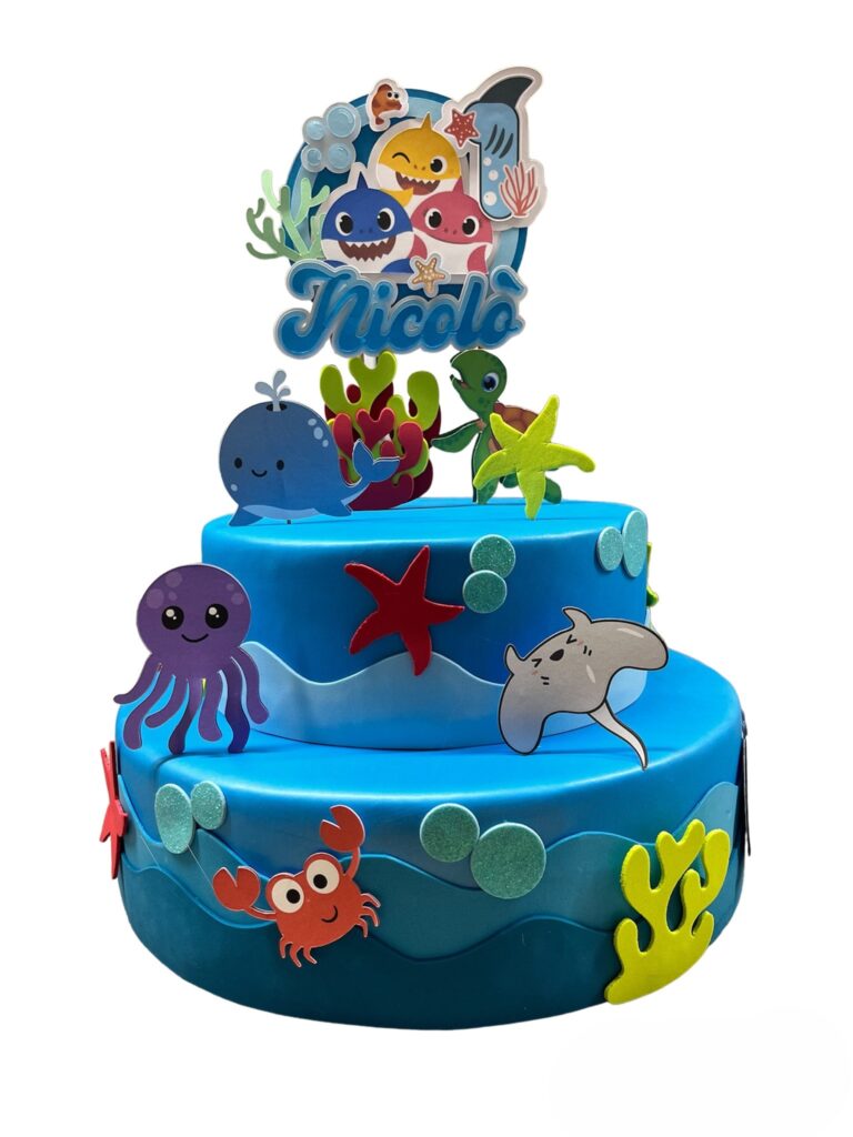 Torta Scenografica Mare Personalizzabile