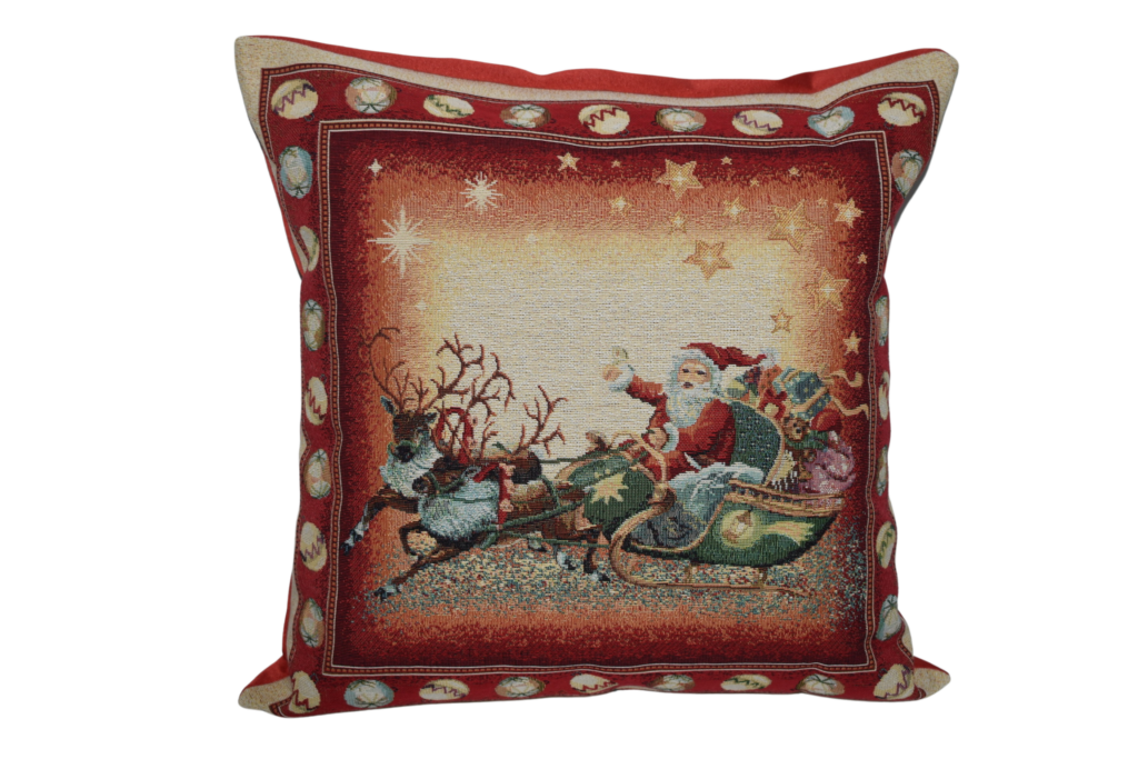 Cuscino natale con slitta
